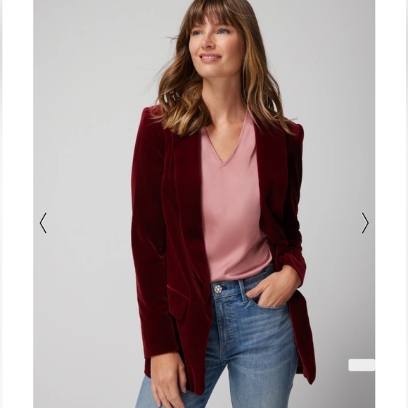 WHBM Velvet Blazer SIZE 0 NWT - Picture 6 of 7